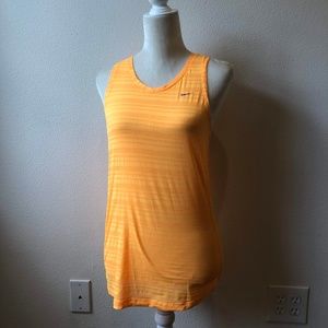 Neon Orange Nike DriFit Touch Run Breeze Stripe